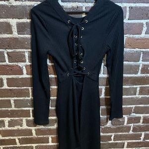 Cutout tie back dress